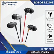 Robot Earphone In-Ear RE240S Clear Sound Three Frequency Elastic Cable 3.5mm Jack Original