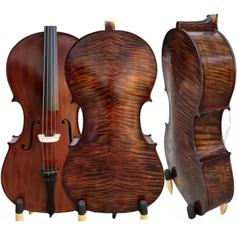 Stradivari SONG Brand Master 4/4 Cello,big Deep sound,Hand made Free bag #15386