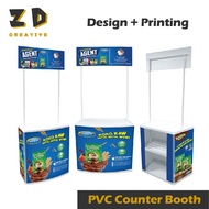 PVC Counter Booth / Promotion Counter Booth / Promotional Counter Booth + Printing (FREE Design)