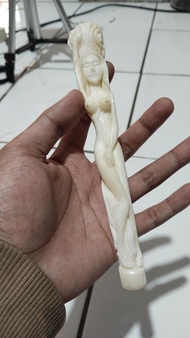 Once pipa cangklong tulang Gajah model bulat ukur perempuan