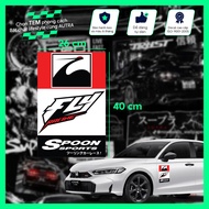 Car door sticker - Fly Racing - Spoon _Racing style - Stickers in many positions