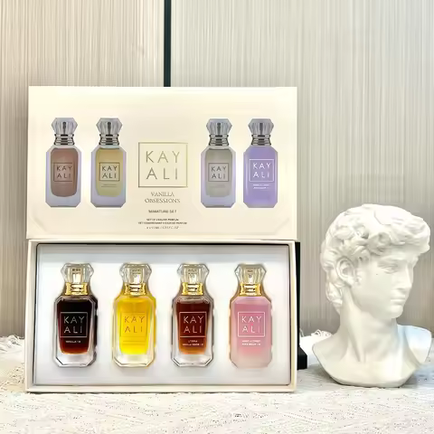 KAYALI 4x10ml Mini Perfume Set Vanilla Oud Floral Fruity Oriental Long Lasting Unisex Eau De Parfum 