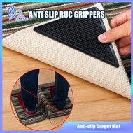 SG 4pc Carpet Rug Gripper Tape Mat Fixer Home Floor Anti Slip Stopper Washable Reusable