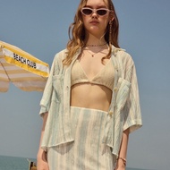 lookbookbeachclub marseille top blue horizon เสื้อเชิ้ต สีฟ้า