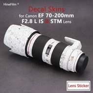 for Canon EF70-200 F2.8 II Lens Sticker 70200 F2.8 II Premium Decal Skin for canon ef 70 200 f2 8 ii