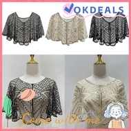 OKDEALS Flapper Shawl 1920s Women Fashion Beaded Decoration