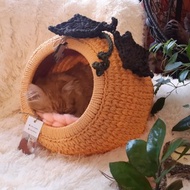 戶外貓屋鉤針寵物床貓沙發貓洞針織