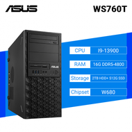 ASUS WS760T 工作站(90SF02F1-M00UU0)/I9-13900/16G DDR5-4800 /2TB HDD+ 512G SSD/DVD-RW/CRD/750W/Win11 Pro/USB鍵盤/USB滑鼠 /防毒/三年保(隔日)