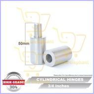 ❂ ◳ Stainless 304 Cylindrical Hinges 3/4 In 19mm