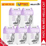 Thức Ăn Cho Mèo Vị Cá Hồi Hello Cat Salmon Gói 400G