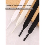 [Footprint] Basketball Shoes Men Women Canvas Shoelace Sports White Shoes Black Colorful Shoelaces F