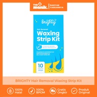 Brighty Hair Removal Waxing Strip Kit 10 Strips BPOM Hair Removal
