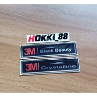3m BLACK BEAUTY 3M Crystalline embossed flexible emblem sticker 3M window film