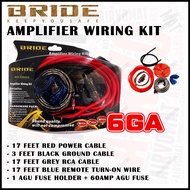 🔌 Bride 6GA 8GA 10GA Amplifier Wiring Car Audio Subwoofer Amplifier Installation Kit AMP Wiring Cabl
