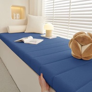 codCustom 9cm Teddy Velvet Waterproof Long Bench Cushions Long Mattress Bay Window Pads Indoor/Outdo