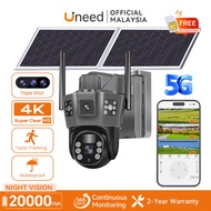 Uneed Solar Outdoor CCTV Wireless Camera 360 4G/5G IP66 Waterproof IR Night Vision Security Camera