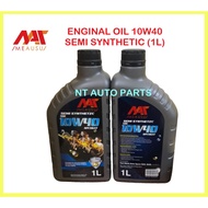 MEAUSU Engine Oil SAE Semi Synthetic 10W40 1L / Minyak Hitam 10/40 1L 10-40 Semi Synthetic Offer harga pemborong