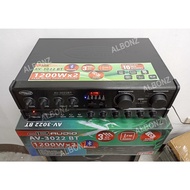 Professional Digital Karaoke Amplifier DB Audio Amplifier AV-3022BT 1200Wattsx2 BT/USB/SD/FM