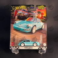 Hot Wheels Premium Boulevard Porsche 964 biru – Metal Body Rubber Wheels