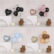 INS Kids Birthday Balloon Stand With Pink Bowknot 100Days Party Balloon Holder With Blue Bow Black W