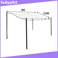 [LzdyyhacMY] 300D Outdoor Roof Replacement Canvas Cover Waterproof Tent Gazebo Top Canopy Cloth Patio Awning Cloth