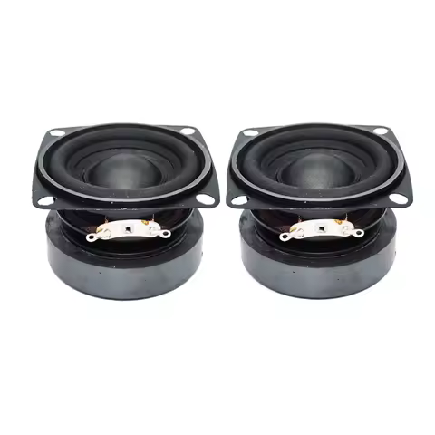 2Pcs Audio 53mm Portable Speakers 2 Inch Full Range 4 Ohm 15 W Loudspeaker DIY Sound Mini Subwoofer 