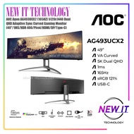 AOC Agon AG493UCX2 (165HZ) 5120x1440 Dual QHD Adaptive Sync Curved Gaming Monitor (49"/1MS/HDR 400/P