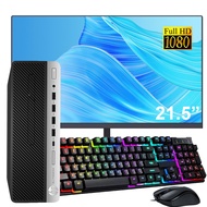 HP EliteDesk 705 G4 SFF Desktop Computer PC with 21.5' FHD Monitor, AMD Quad Core Ryzen 5 Pro 2400G 