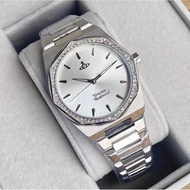 Vivienne westwood White Moonlight Quartz Diamond Watch 34mm Gift Box