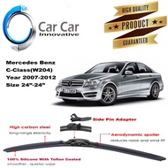 Mercendes Benz C-Class (W204) Wiper 2007-2012 Silicone Wiper Blades , Car Windshield ( 1 pair -Size 