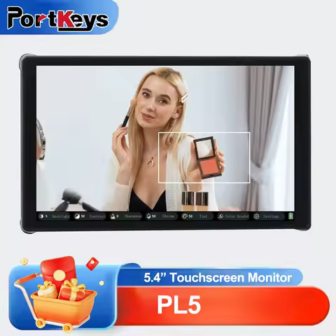 PORTKEYS PL5 5.4" 500nits 4K HDMI/USB Monitor 1000:1 1920*1152 Touchscreen Display Monitor for Live