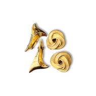 古董保羅‧GUCCI 鍍金夾式耳環 正品 原創 奢華 1990年代