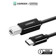 UGREEN USB-C 2.0 TO USB-B PRINTER CABLE 1M (BLACK)