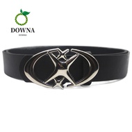 DOWNA Lether Belt, Moon Star Design Y2k Y2k Belt, Vintage Pu Leather Cross Punk Decorative Belt Men 