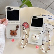 Coffee Bear for Samsung Z Flip7 FE 6 5 4 3 Xiaomi MIX OPPO Find N3/N2 Flip All-Inclusive Protection 