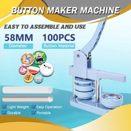 QUAFF Pin Maker Machine 58mm Set Diy Button Pin Machine Handmade Badge Maker Machine Badge Custom