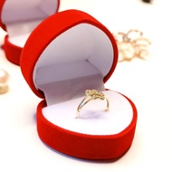 / BOX LOVE VELVET RING BOX LOVE-SHAPED RING BOX