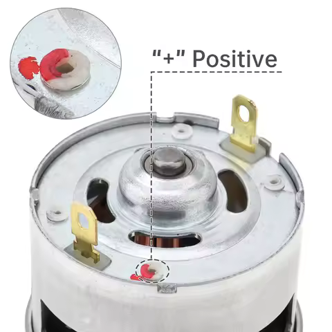 RS775 DC Motor 21V 19500RPM 10 Teeth Helical Gear High Torque Motor Replacement for Lawn Mower / Str