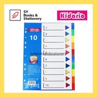 KIDARIO A4 11 Holes PP Plastic Index Divider Suitable for Ring File / Colours / Months / Alphabet / 