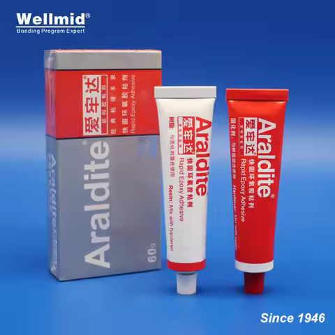 Araldite Rapid Epoxy Adhesive 5 Mins Fast Setting Solvent-Free Original 2-Part AB Glue Crystal Clear