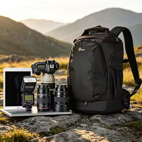 Lowepro Camera Bag Flipside 400 AW II DSLR Camera High-capacity Photography Backpack Laptop Drone Ba