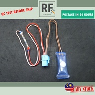 REFRIGERATOR THERMOSTAT THERMOFUSE 4 WIRE + SOCKET PST-3 N12-5, FUSE SENSOR DEFROST SAMSUNG (PETI SE