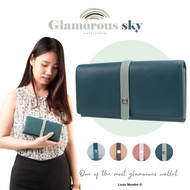 Louis Montini Classic Design Women Wallet Clutch กระเป๋าสตางค์ผู้หญิง หนังวัวแท้ หนังนิ่ม Cowhide Wallet WL42