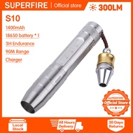 Đèn LED Ngọc Bích SUPERFIRE Đèn pin S9 Đèn Pin Mini Cầm Tay S10 Đèn Cây CREE XPG Bấc đèn pin sạc điệ