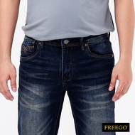 Freego Mens Denim Long Pants Slim Tapered Fit Stretch GBB23-0052