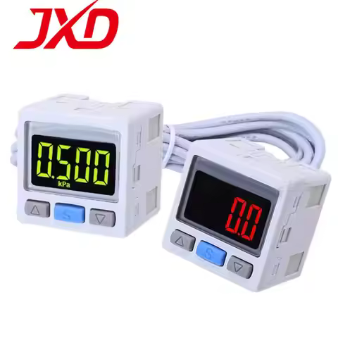JXD Pressure Switch Gauge ISE30A-01-N-L ZSE30A ZSE30AF Vacuum Digital Display Instrument