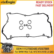 Engine Valve Cover Gasket Set Fit 1.6 L For BMW Mini R55 R56 R59 116i 120i 316i 320i N13 N14 N18 1.6