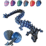 3D Printed Dragon with Egg, 12" Dragon Egg Toys for Kids, 3D Dragon for Stress Relief, Easter Eggs A
