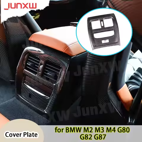 Carbon Fiber Car Interior Air Conditioning Outlet Cover Plate for BMW G87 M2 G80 M3 G82 M4 2021+ The