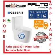 Aalto AL8040 1 Piece Turbo Tornado Toilet Bowl with Geberit Flush WC Water Closet / Express Free Hom